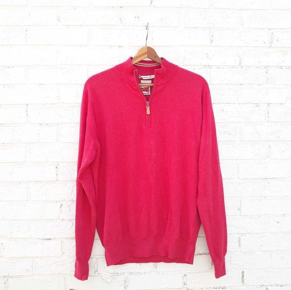 Peter Millar Cotton Cashmere 1/4 Zip Wells Fargo